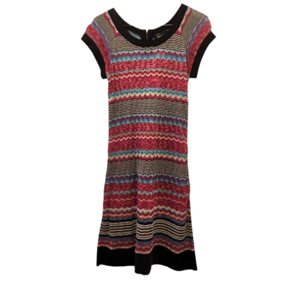 Laundry stripes multicolor knit dress XS